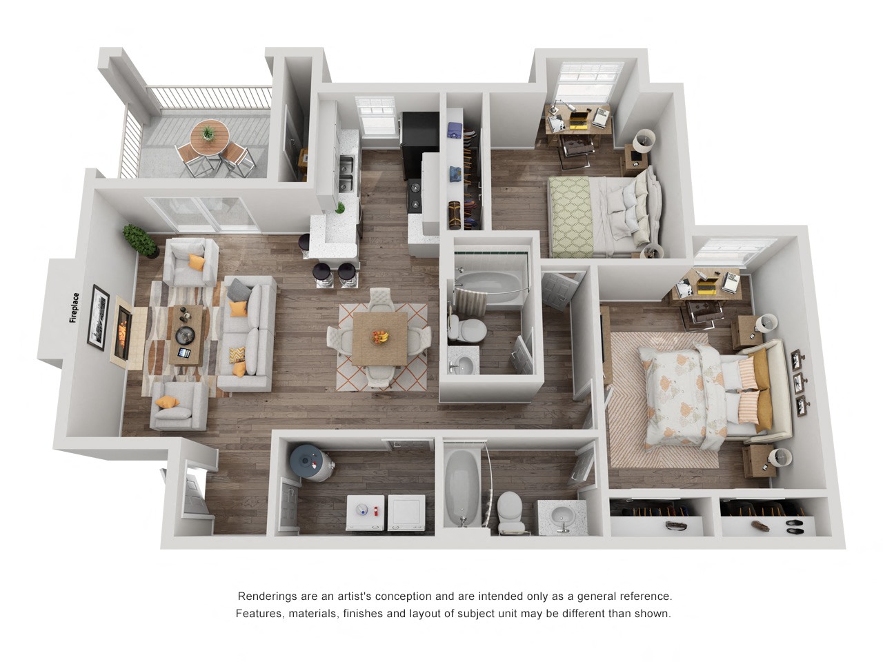 Floor plan layout diagram for The Bermuda